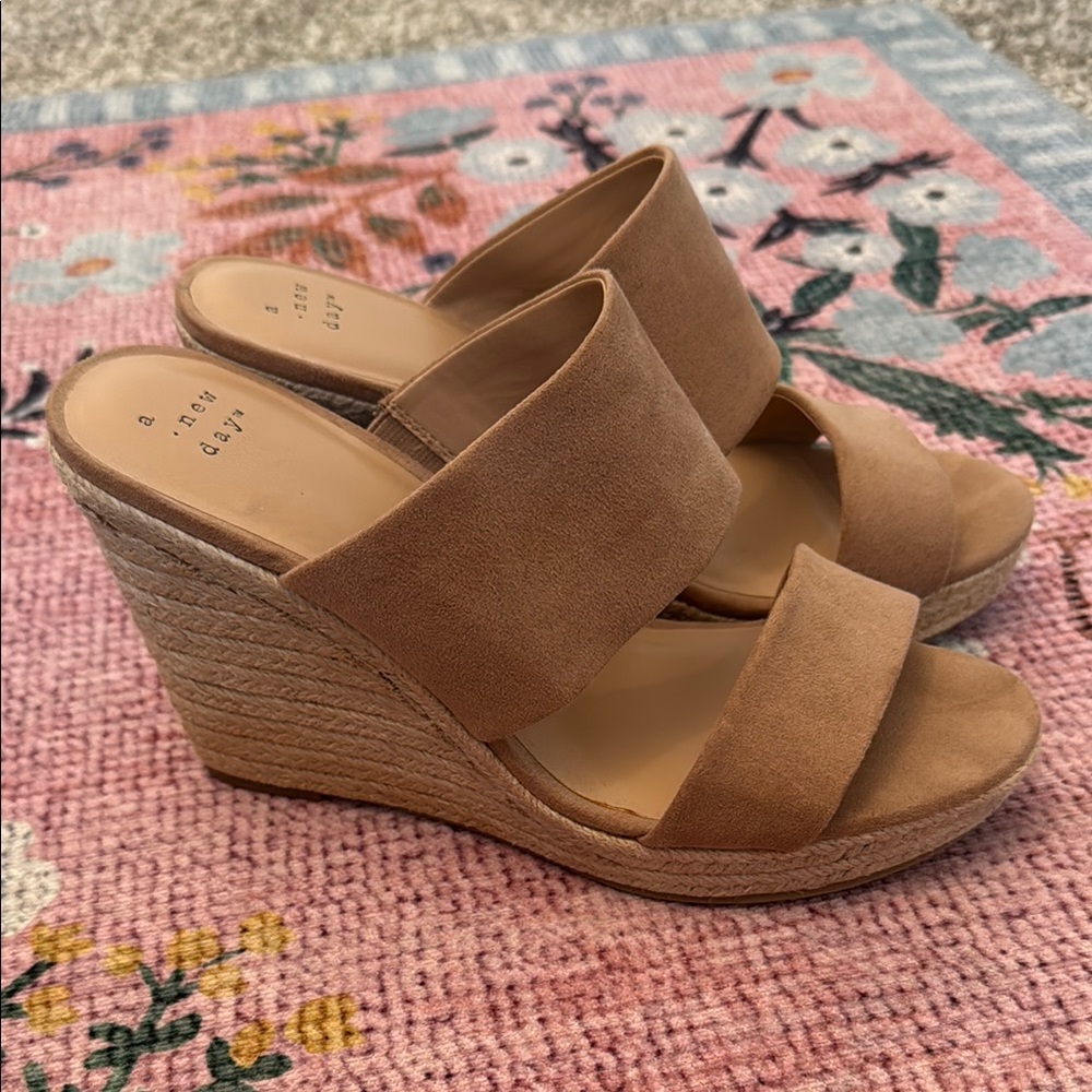 A New Day Women's Tan Wedge Sandals